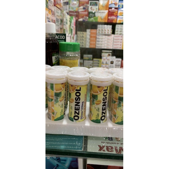 Viên sủi ozensol glucose 1350 T10 viên bổ sung chất điện giải
