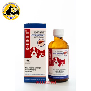 K-MARIN NƯỚC UỐNG BỔ GAN DÀNH CHO CHÓ MÈO 100ml