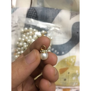 Gói HạT abs TRAI đính sẵn đầu treo đính đá làm khuyên tai vòng đeo cúc áo dây cột