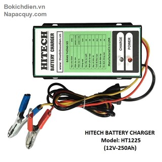 Sạc ắc quy tự động 3 chế độ HITECH HT-1225 (12V-250Ah)