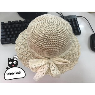 Combo Mũ vành tiểu thư handmade sợi thô
