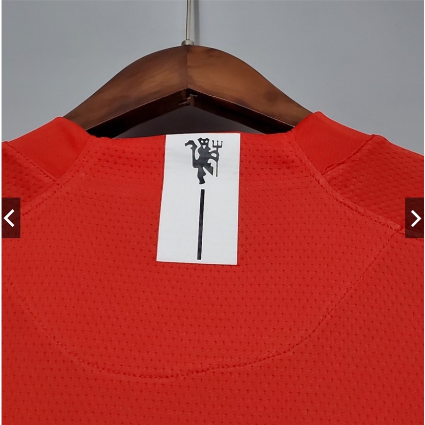 Áo Đồng Phục Bóng Đá Đội Manchester United Ronaldo Màu Đỏ Cổ Điển Dành Cho Nam Giới 07-08