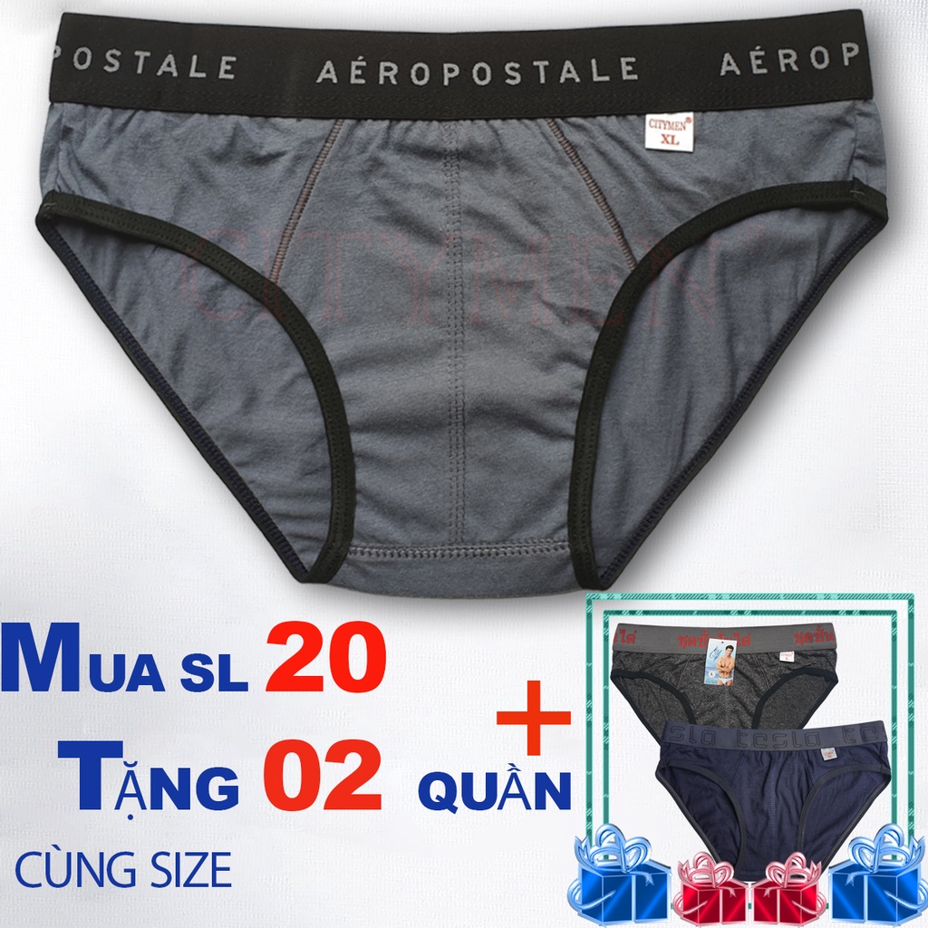 Quần lót nam nhiều lưng cao cấp, vải cotton 100%, thấm hút, co giãn tốt, đồ lót, sịp tam giác, quần xì