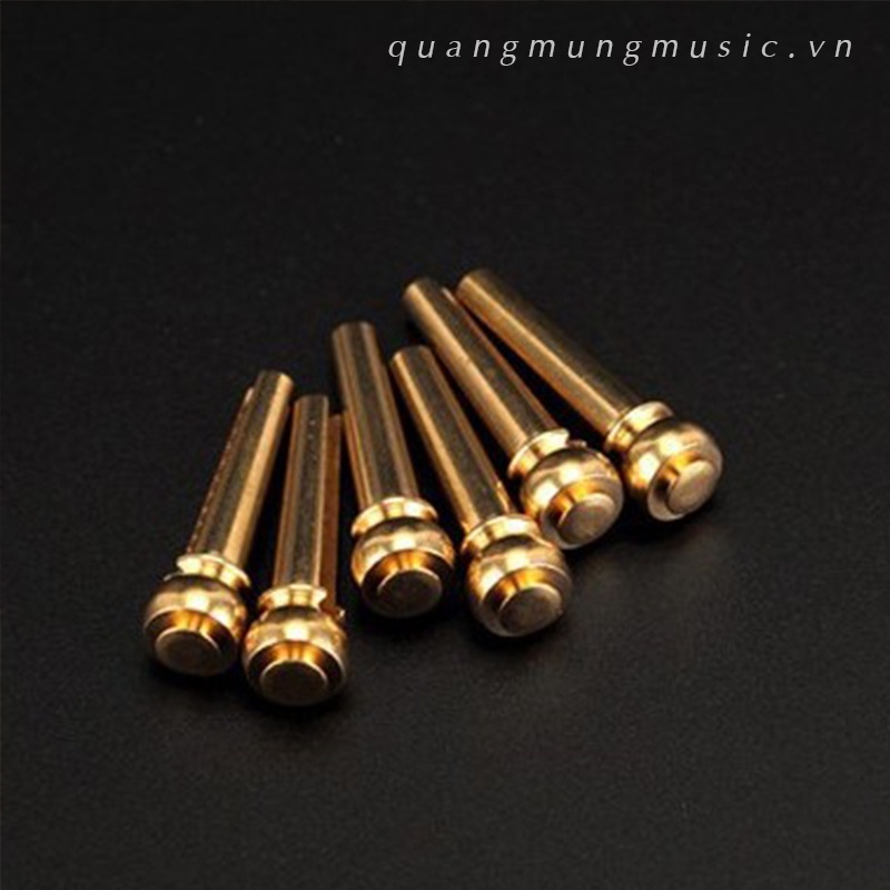 Bộ 6 Chốt Đàn Guitar Bằng Đồng Đúc Nguyên Khối Cao Cấp
