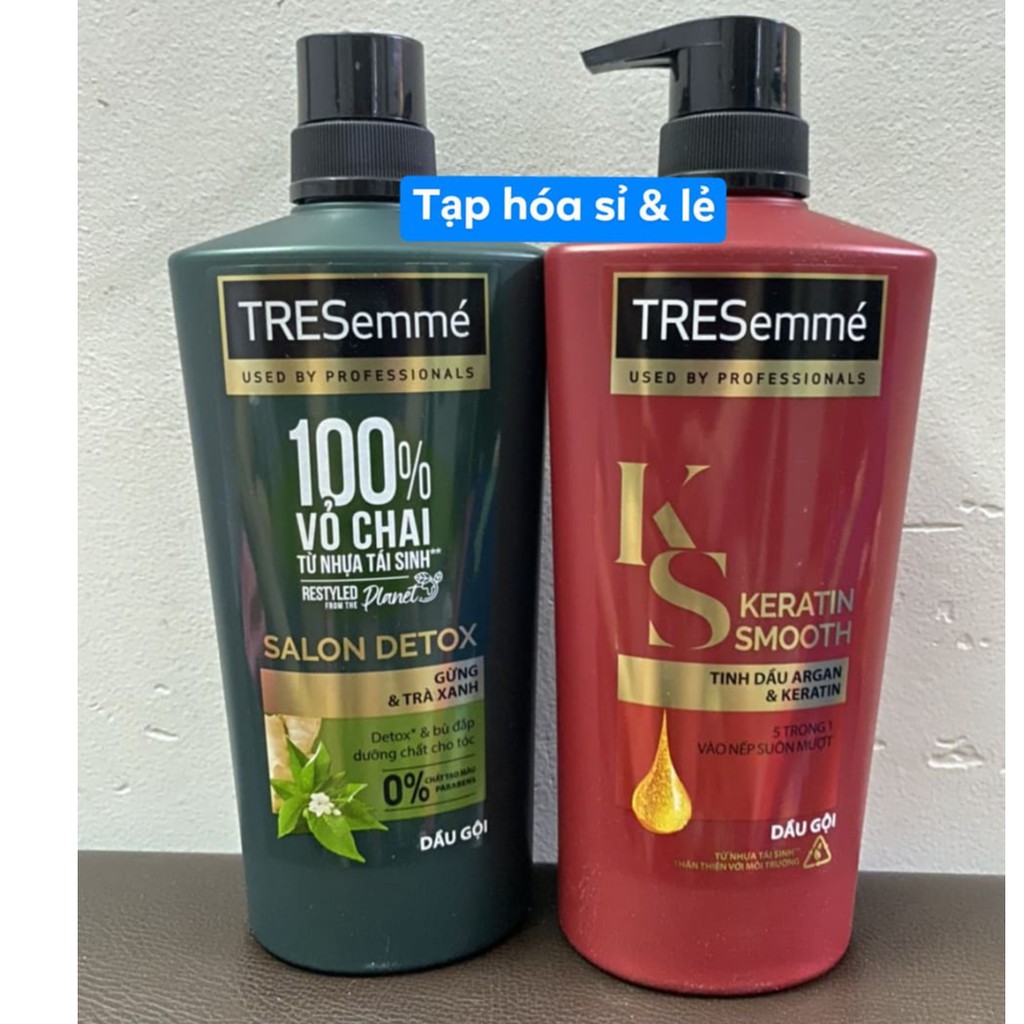 Dầu gội TRESEMME 640g/ 850g đen, đỏ, xanh