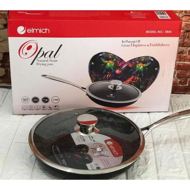 Chảo vân đá tự nhiên chống dính Elmich Opal EL-3804