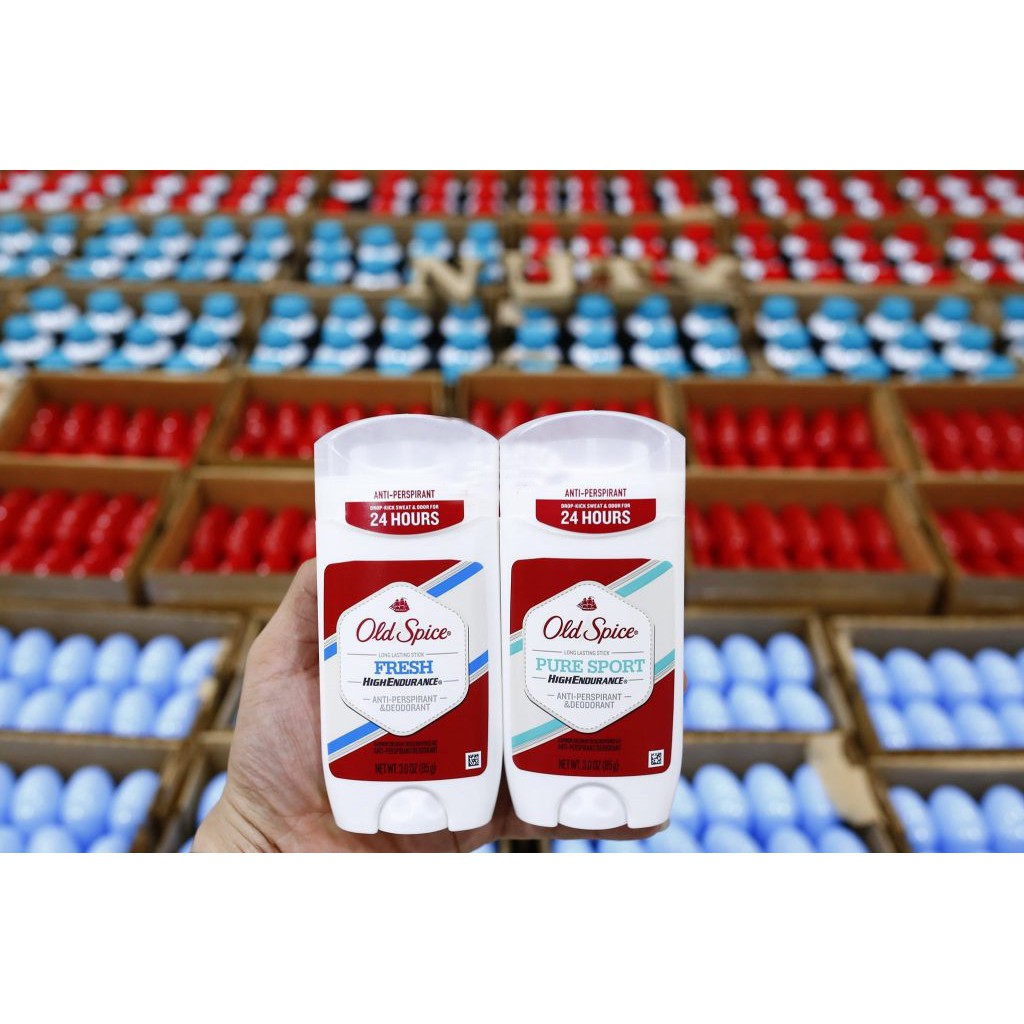 Lăn khử mùi nam Old Spice High Endurance Deodorant Long Lasting Stick Pure Sport 85g