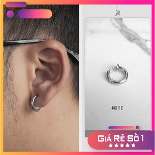 Khuyên tai không bấm_Khuyên lò xo bạc