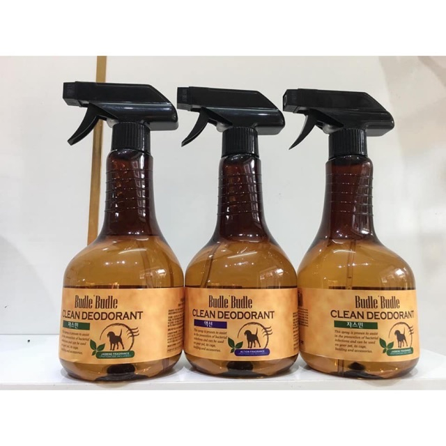 Chai xịt khử mùi dưỡng lông Budle Budle