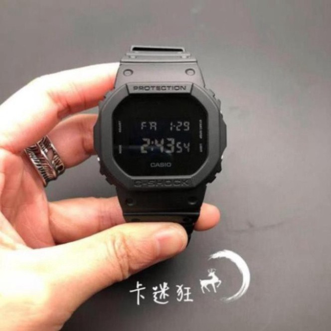 nước nam (Thẻ bảo hành 12 tháng) Đồng hồ Nam Casio G-shock Vuông-DW-5600BB-1CR Chống Nước-Đồng.hồ.casio