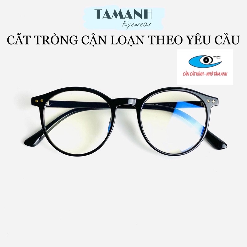 Gọng Kính Mắt Tròn Nam Nữ TAMANHEYEWEAR Kiểu Dáng Hàn Quốc Đã Có Sẵn Mắt Không Độ