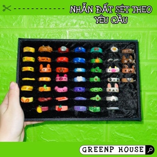 Nhẫn đất sét handmade free viết tên _ GREENP HOUSE