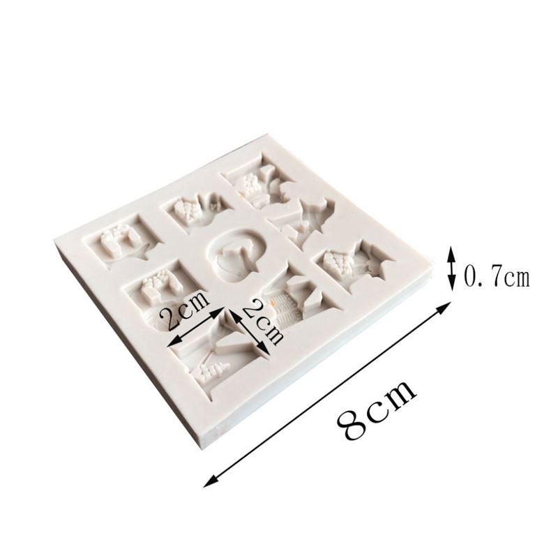 1 Khuôn silicone Làm Bánh / Sô Cô La Đa Năng Tiện Dụng