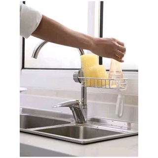 Khay inox gắn vòi rửa chén
