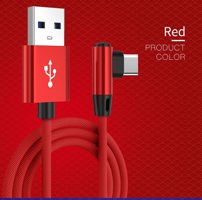 Dây Cáp Sạc Nhanh Tzzzzl 90 Độ Dài 1M Chuyên Dụng Cho Điện Thoại Android