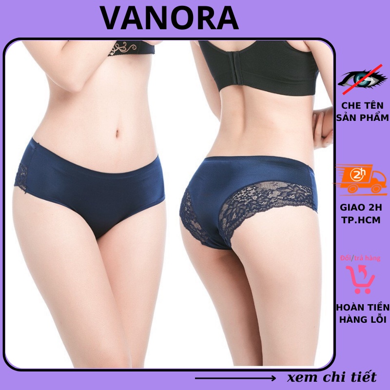 Quần lót đúc su nữ thun lạnh phối ren sexy thoáng khí QL02