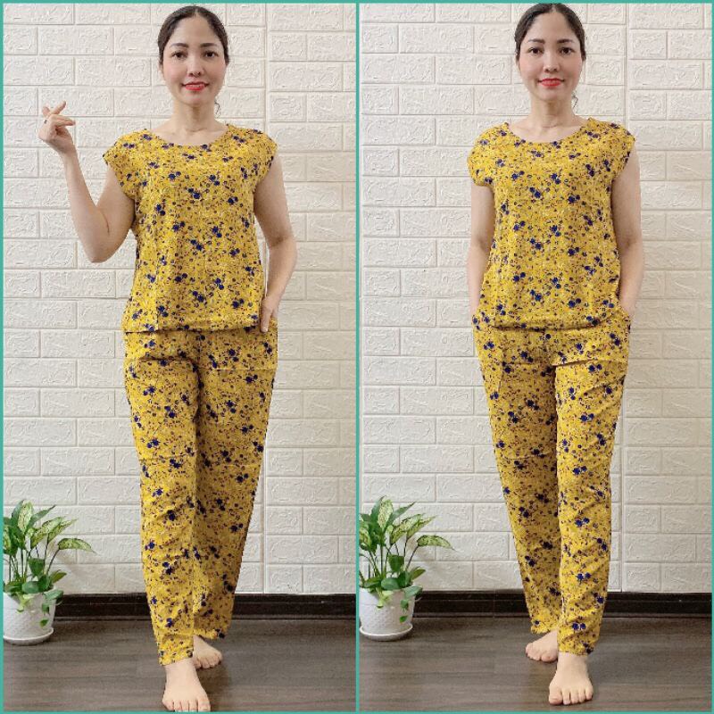 Bộ Lanh Quần Dài Ống Côn Dáng Trẻ Gia Huy