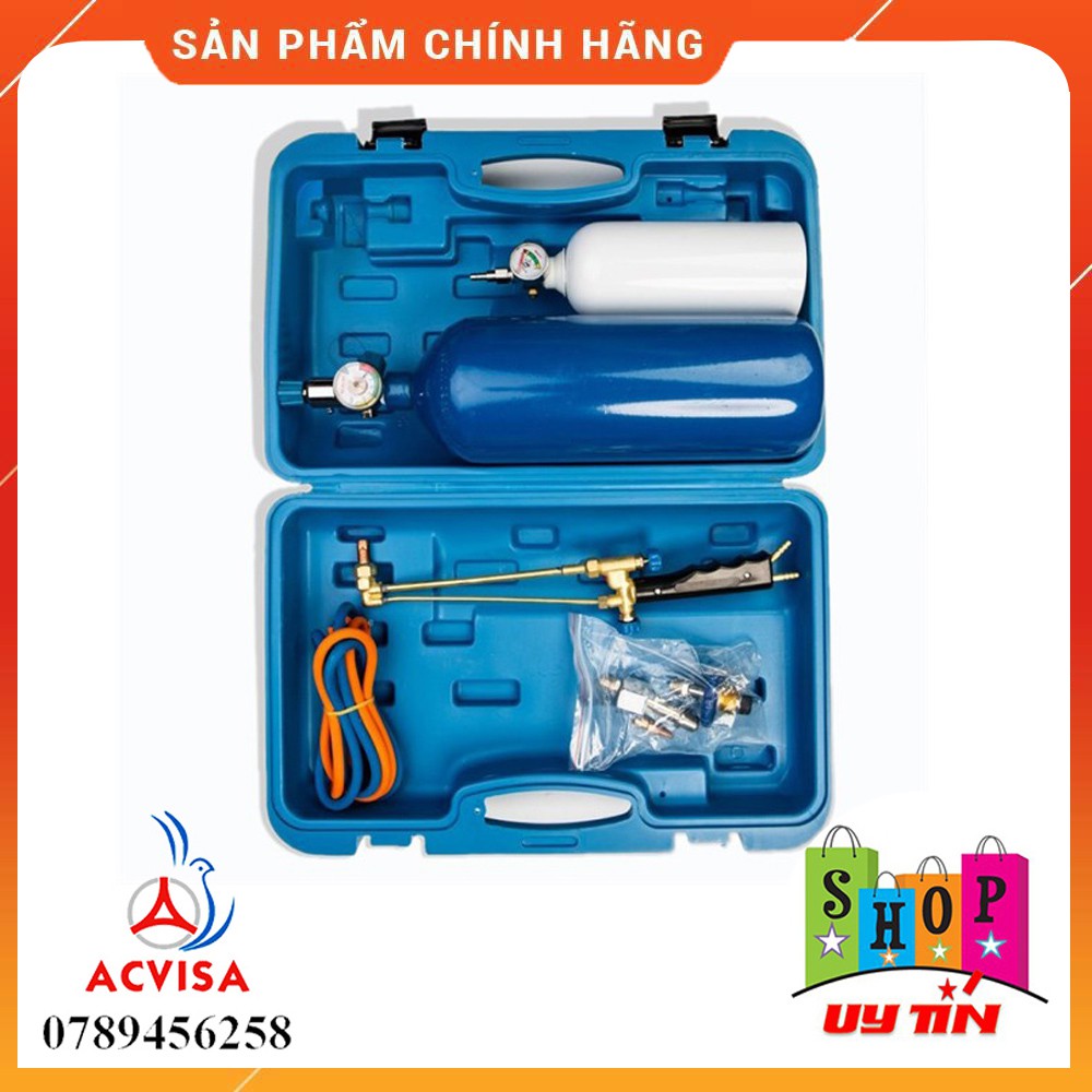 Bộ Hàn Hơi Gió Đá Mini Màu Xanh và Đỏ