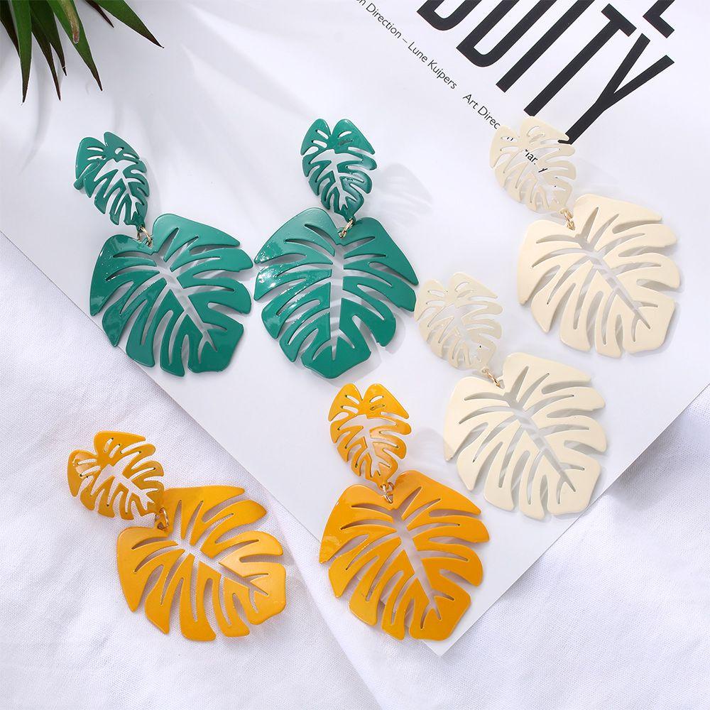 BSUNS Bông Tai Lá Dừa Phong Cách Bohemian