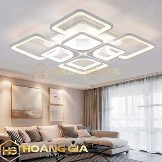 Đèn ốp trần 🍀 đèn mâm led ốp trần 8 ô vuông 🍀 bảo hành 12 tháng