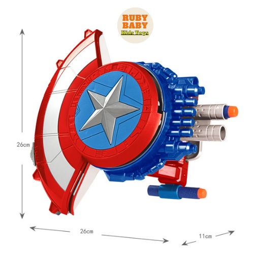 Đồ Chơi Khiên Đội Trưởng Mỹ Captain America -  Siêu anh hùng cực ngầu