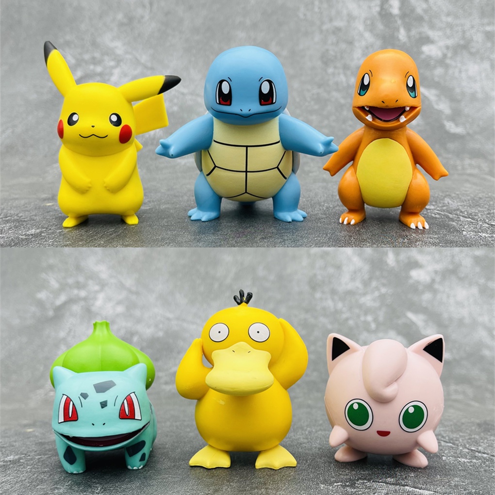 Mô hình Pokemon Pikachu cosplay kimetsu no yaiba đáng yêu dễ thương, figure pokemon anime thanh gươm diệt quỷ trang trí
