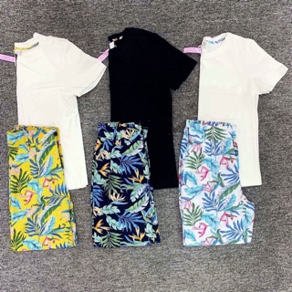 Bộ cotton quần tơ đũi
