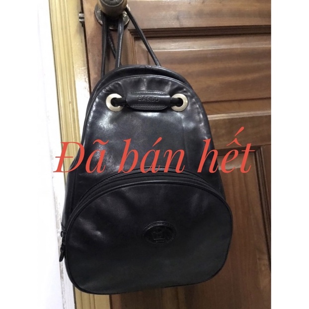 Balo da bò mộc màu đen đẹp xinh , dễ xài( balo đã bán hết )