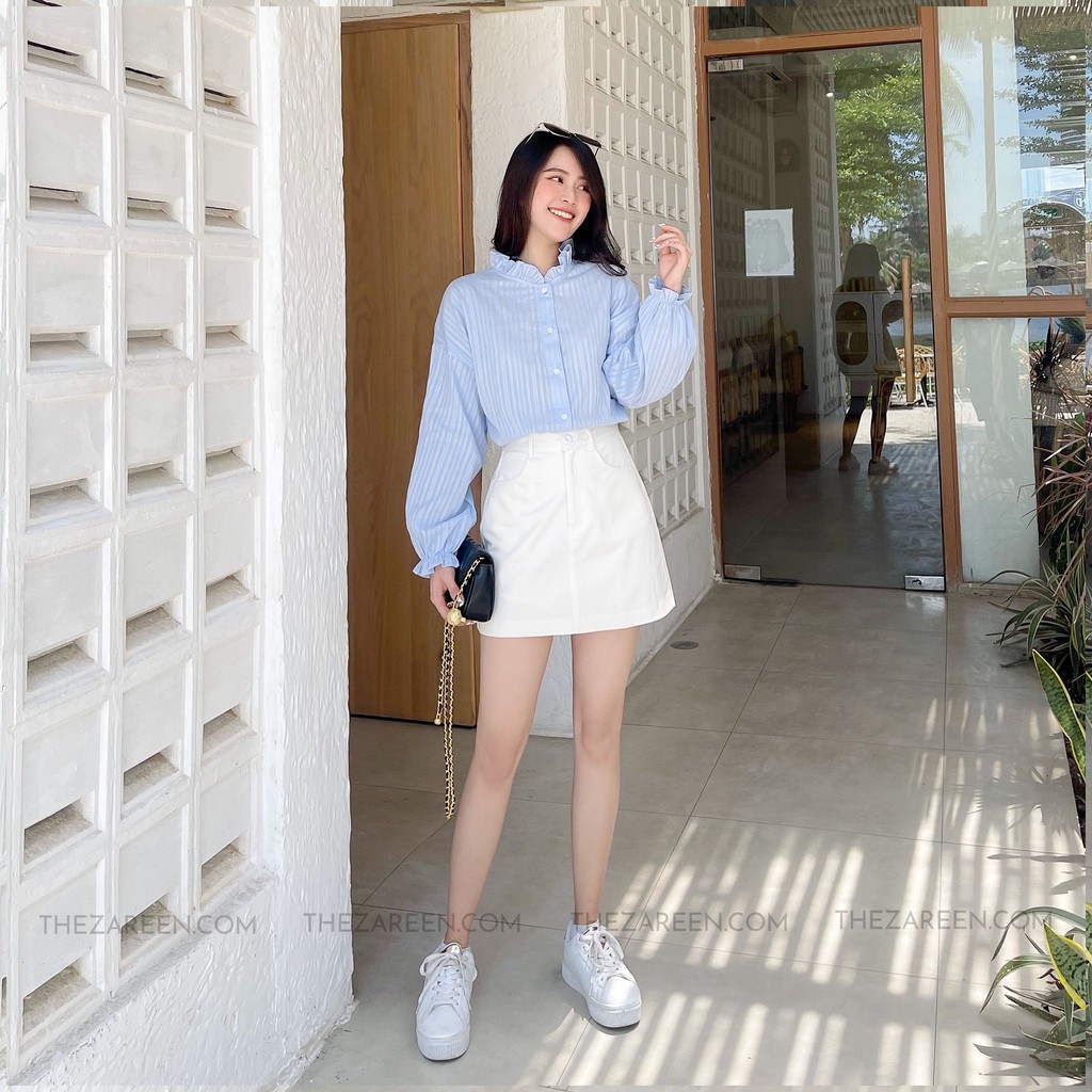 CHÂN VÁY CHỮ A BASIC ZAREEN VAA29 TRẮNG | BigBuy360 - bigbuy360.vn