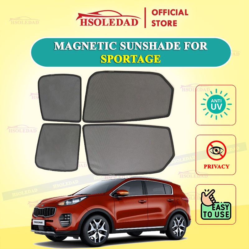 Rèm che nắng nam châm cho xe Kia Sportage, bộ 4 tấm cho 4 cửa, hàng loại 1 cao cấp nhất, vừa khít kính