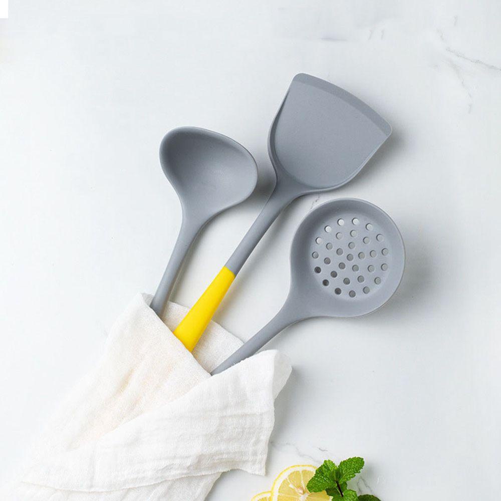 ELLSWORTH Muỗng Múc Canh Bằng Silicone Tay Cầm Dài Tiện Dụng