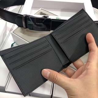 Set Lacoste ví nịt gạch ngang - S136