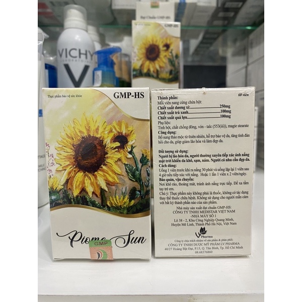 [Chính hãng][TẶNG QUÀ] Viên uống chống nắng PIOME SUN 60 viên