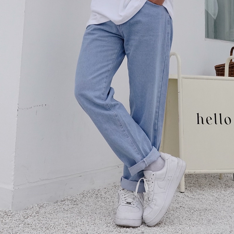 Quần jean nam baggy cạp cao BIGSIZE chất bò cao cấp dành cho người ngoại cỡ béo bụng có size lớn đến 120kg