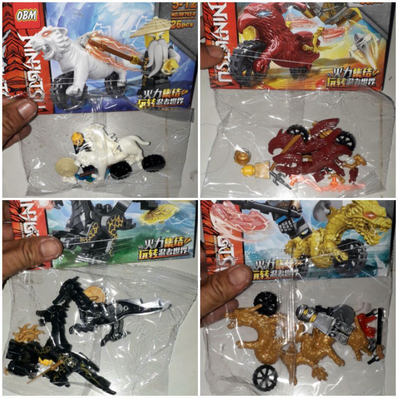 Lắp ráp 1 hộp Ninjago Cưỡi Linh thú 99792 có nhiều chi tiết