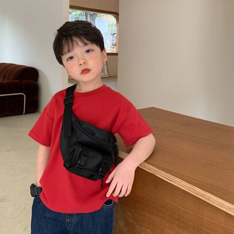 Áo phông trơn basic bé trai bé gái