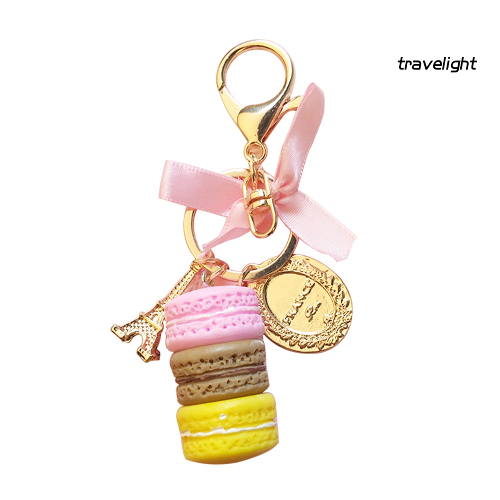 Móc Khóa Hình Bánh Macaron Bằng Hợp Kim Dễ Thương