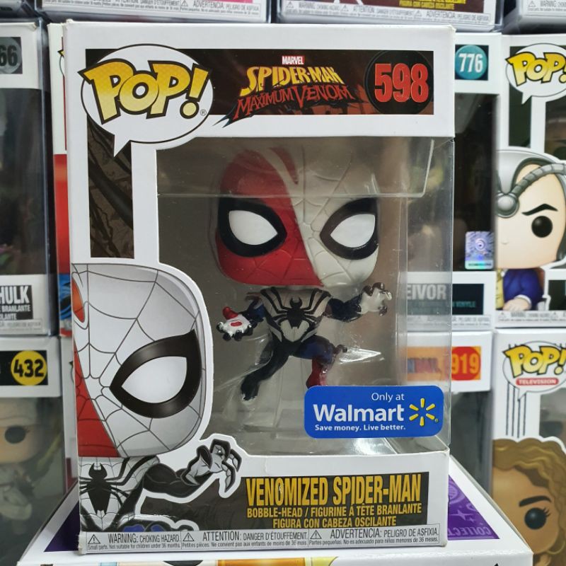 Đồ chơi mô hình funko pop 598 Venomized Spider-Man - Marvel