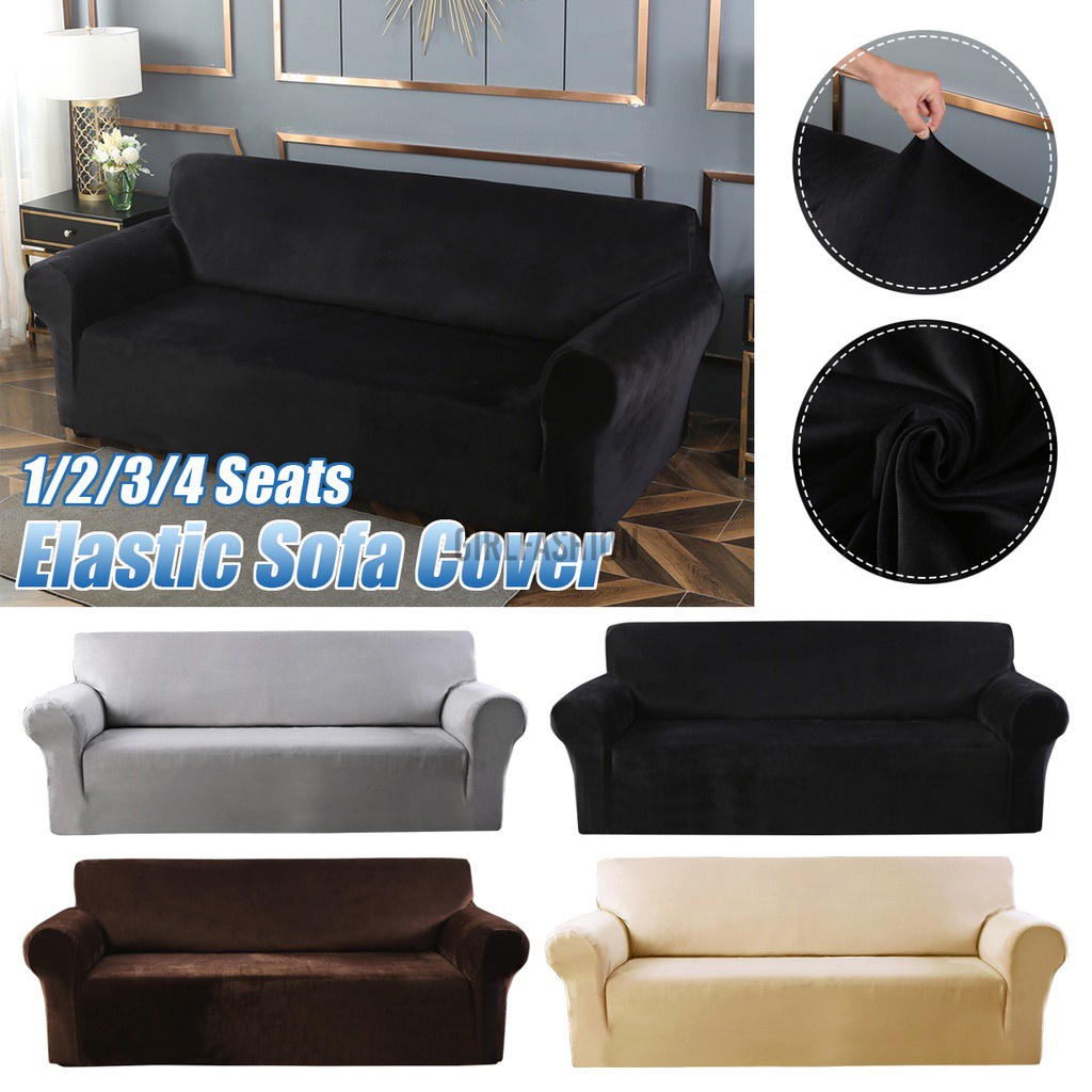1 2 3 Seats Elastic Stretch Sofa Cover Armchair Lounge Couch Slipcover Protector