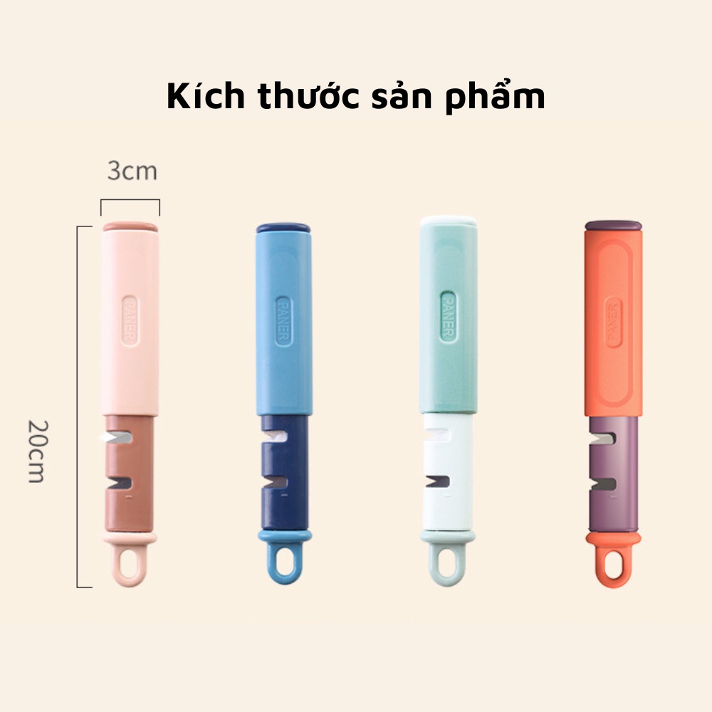 Dụng cụ mài dao kèm gọt hoa quả 2 đầu siêu bén tiện lợi dành cho nhà bếp