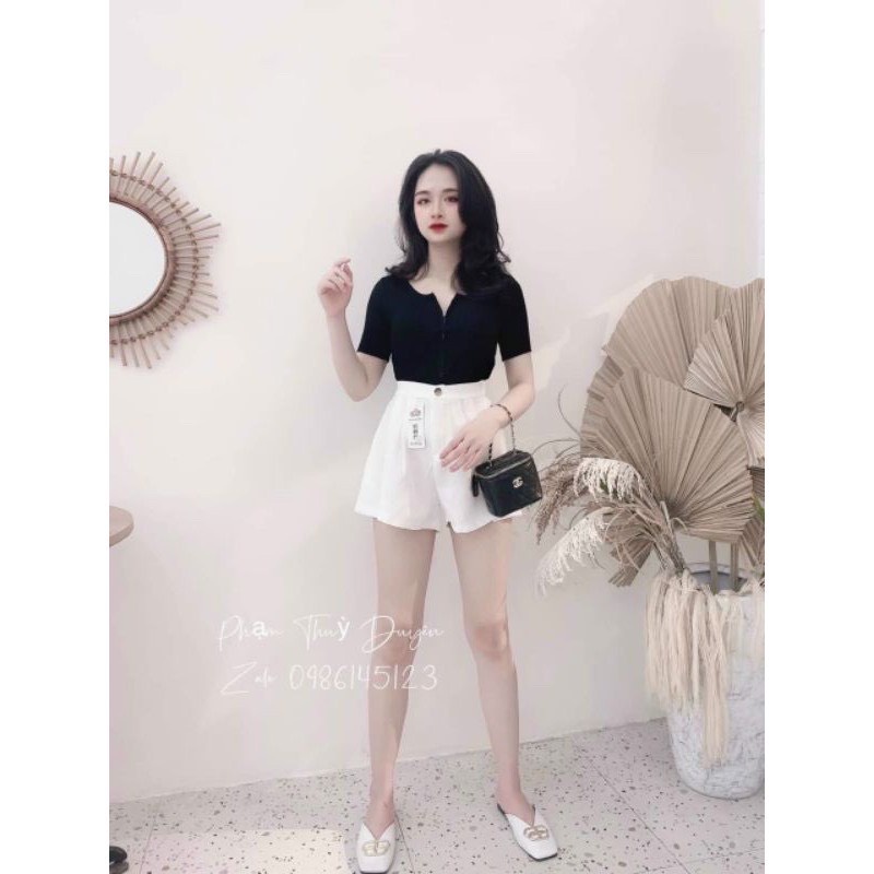 [Mã FAMARAL1 giảm 10K đơn 50K] Quần sooc nữ chất kaki GT 24