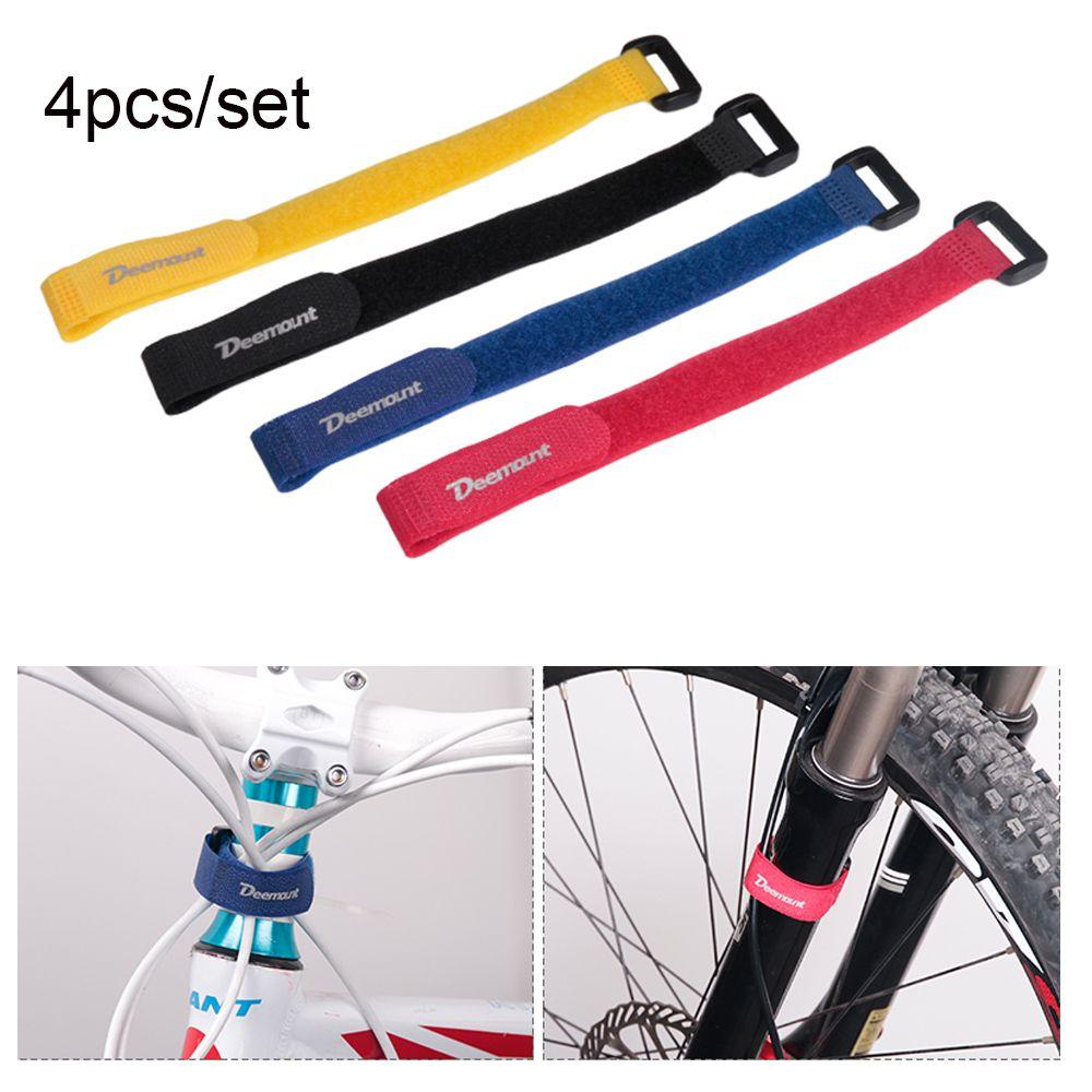 Bộ 4 Dây Rút nylon Buộc Cáp Nhiều Màu Tái Sử Dụng Tiện Lợi