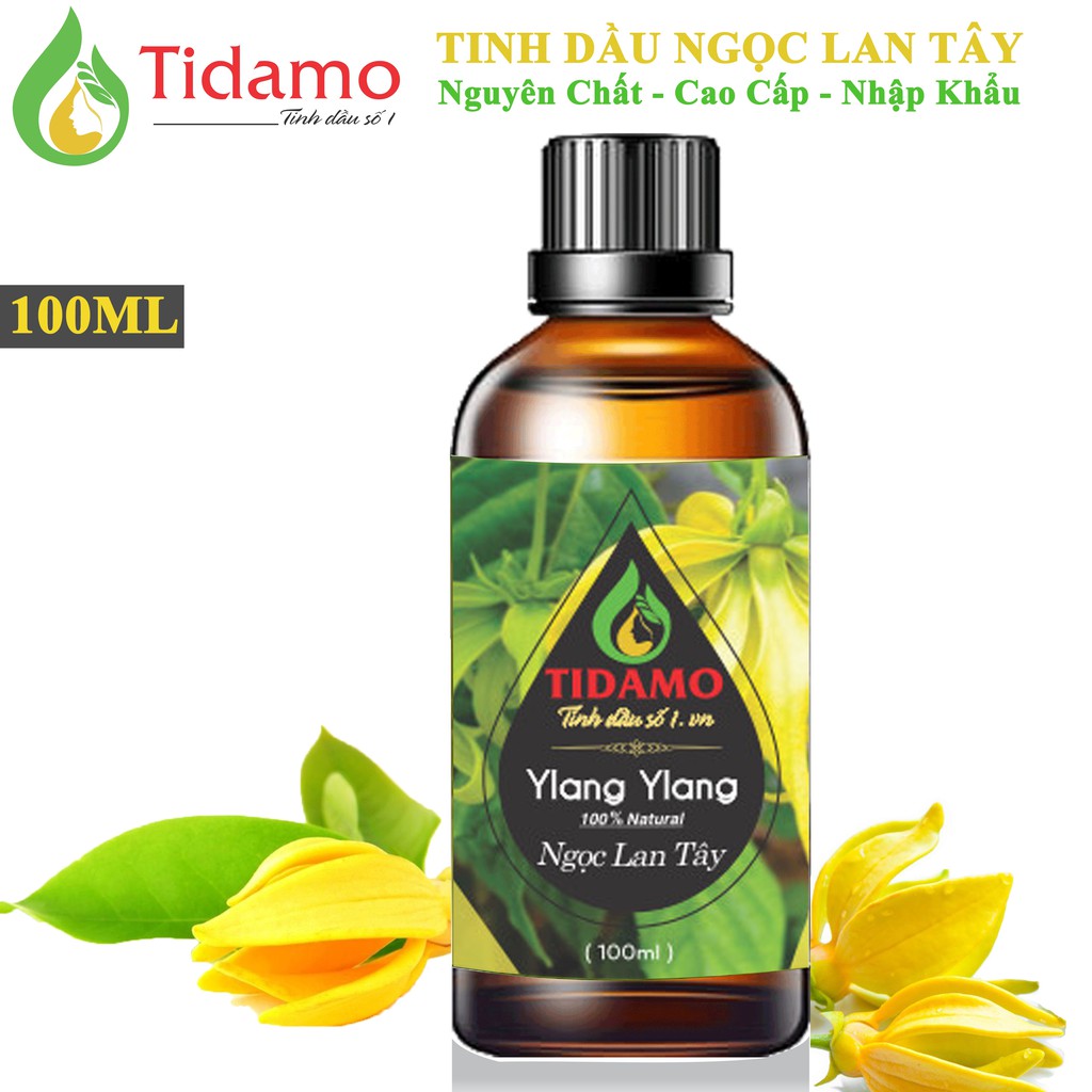 TINH DẦU NGỌC LAN TÂY 100ML - Tinh Dầu Xông Phòng Giúp Giảm Căng Thẳng và Tốt Cho Sức Khỏe, Chính Hãng TIDAMO