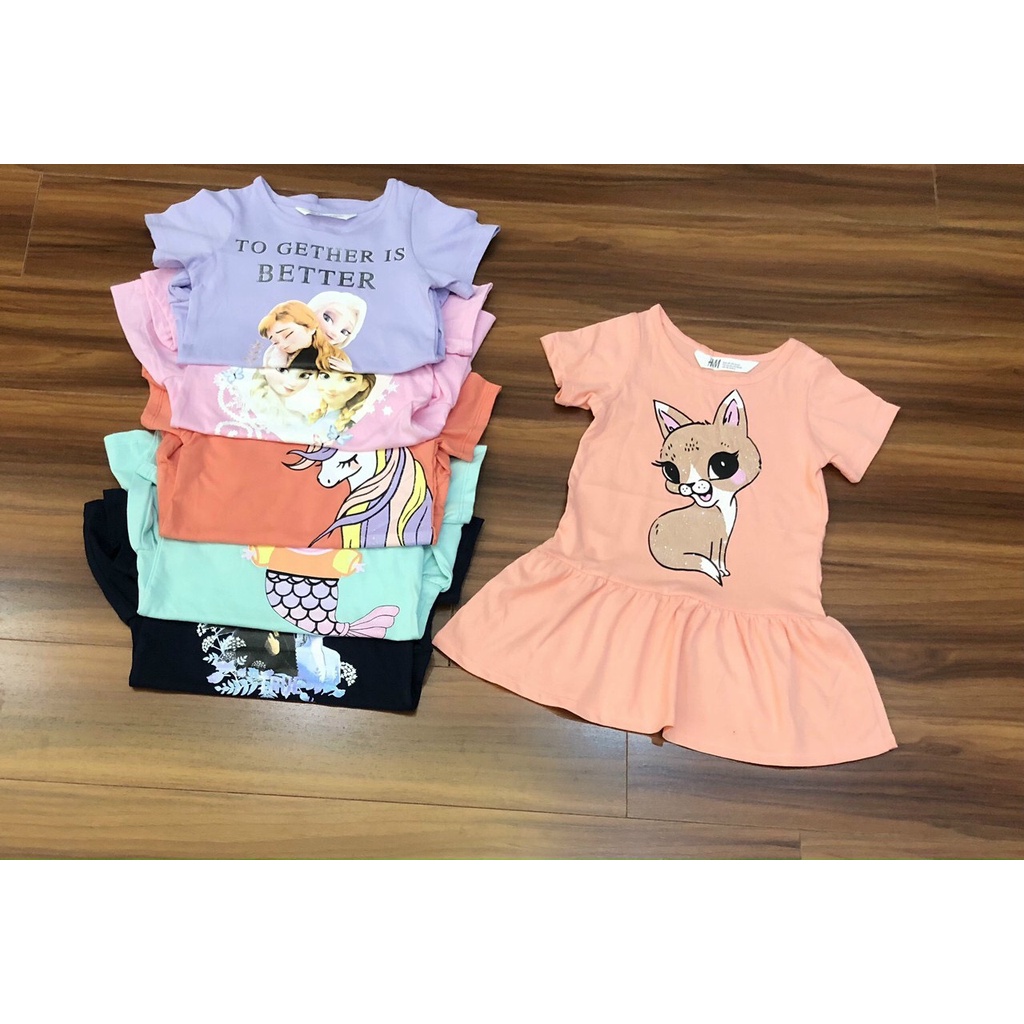 Váy bé gái thun cotton 100% xòe xinh xắn, đầm cho bé mặc hè trẻ em 10-30kg 2 - 10 tuổi