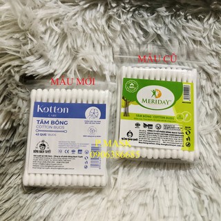 Tăm Bông Meriday gói 40 que người lớn Chính hãng Bông Bạch Tuyết ( 1 gói )