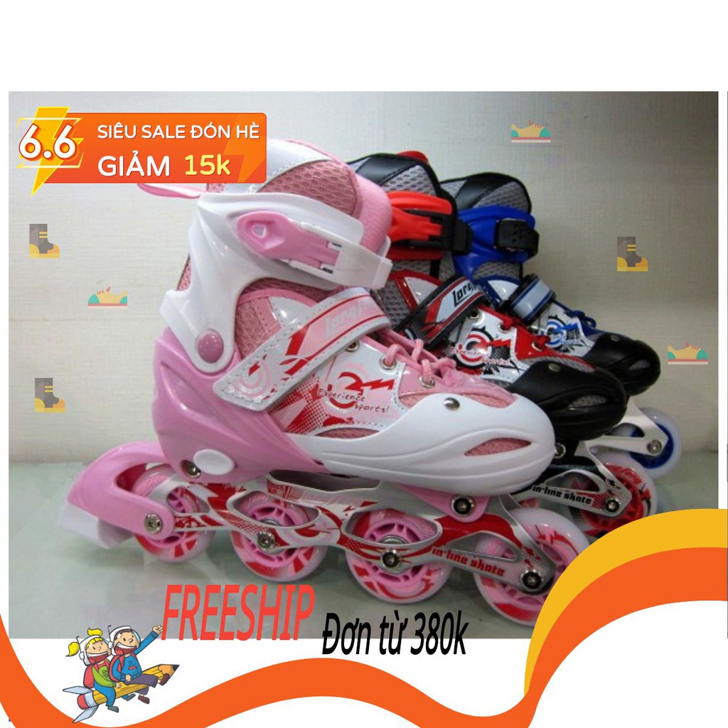Giày patin longfeng 906 có thể điều chỉnh to nhỏ giành cho trẻ em và người lớn