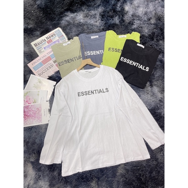Áo thun dài tay unisex ESSENTIALS