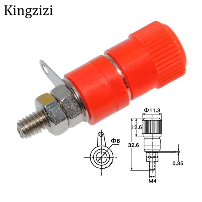 Set 2 đầu Cặp Đầu Nối Dây Điện Js-910B Màu Đỏ Và Đen Chất Lượng Cao