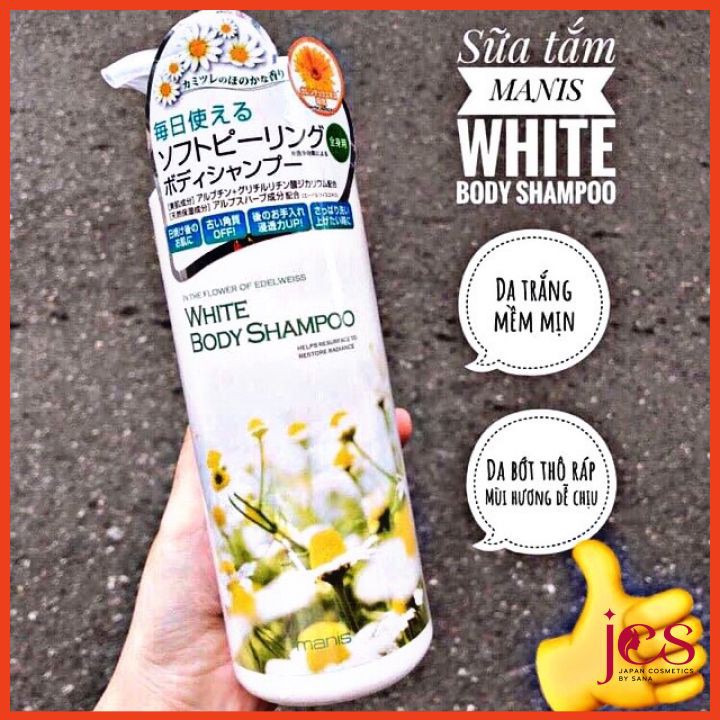 Sữa Tắm Trắng Da Toàn Thân Manis White Body Shampoo 450ml