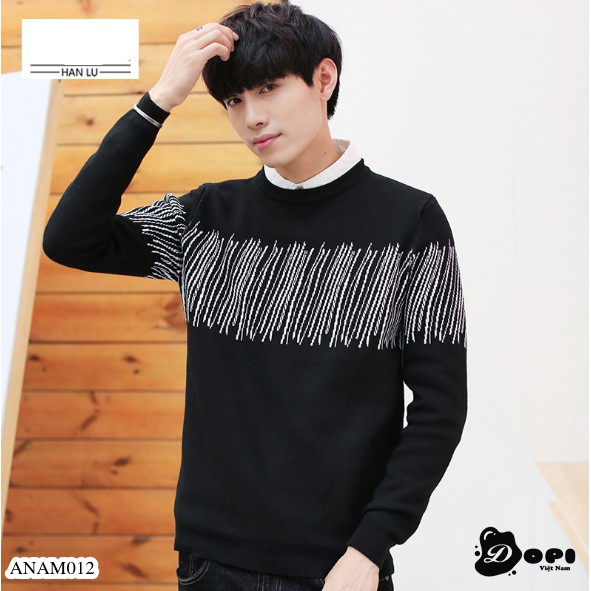 Áo len nam mỏng phong cách Hàn Quốc